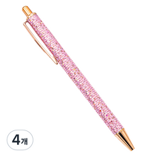 微笑系列 好寫禮物筆, 4個, 鱗片粉紅色