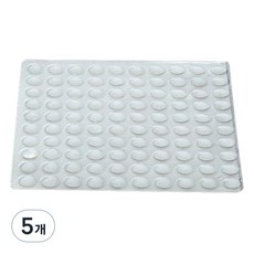 ALLHIGH 多用途防噪音防撞矽膠門貼 A型 100入, 單一顏色, 5個