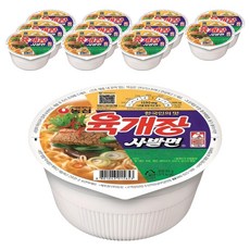 농심 육개장 사발면 86g, 12개