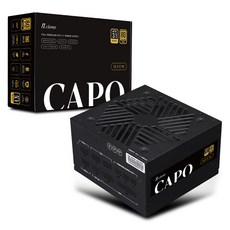N.Clome Capo 1000W 80PLUS 金色 全模組化電源 ATX3.1 黑色, 單一商品