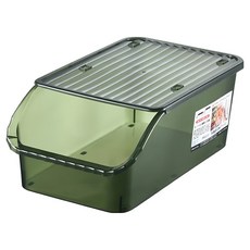 Mass 多功能帶蓋保鮮盒 冰箱收納/大容量 32 x 18 x 12cm 綠色, 1個, 1入