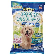EARTH PET 外出梳毛巾 Set 適用於中大型犬 絲蛋白成分, 15入, 1包