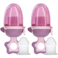 Yecomam 矽膠咬咬樂+替換頭, 粉色, 2入