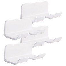 小麥購物 壁掛吹風機架 L2346, 4個, 白色