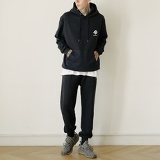 NESPA 男款印花連帽衛衣+棉質長褲 SUA_0019