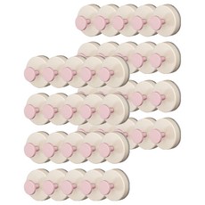 DAEHAN MOL 免鑽孔真空吸附多用途壁掛式彩色掛鉤, 20個, 粉紅色