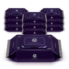 앙블랑 저자극 아기물티슈 바이올렛 캡형, 70g, 74매, 10세트