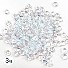 아트니즘 대용량 슬라임 재료 비즈공예 구슬 파츠 피쉬볼 500g, 3개, 0001투명