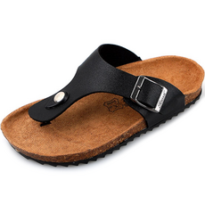 Lulushoe 兒童軟木扣環夾腳拖鞋