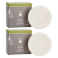 騾子剃須皂蘆薈, 65g, 2個