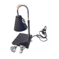 香薰融蠟燈 大理石款 可調節溫度 無明火 大理石底座, 黑色