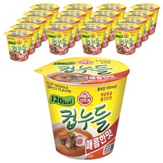 오뚜기 컵누들 매콤한맛 37.8g, 18개