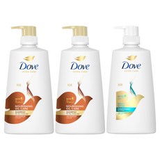 도브 너리싱 오일 케어 샴푸 680ml 2p + 데일리샤인 컨디셔너 660ml, 1개