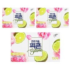 碧珍 Botanic系列 香檸檬玫瑰香氛 柔軟烘衣片, 130片, 3盒