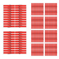 Uniart 彩色木夾 4.5cm 20入, 紅色, 10包