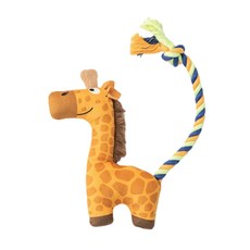 Mailcat 寵物啾啾娃娃紗線絨毛玩具, 1個, 棕色長頸鹿