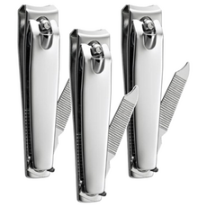 MEKO 小指甲刀 不鏽鋼電鍍 銀色, 單一顏色, 3個