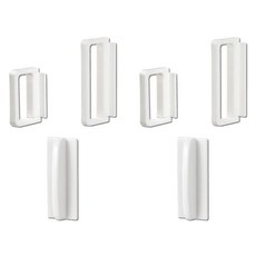 FaSoLa 多功能無痕輔助手把 3入-2組 FA-SH-353B 白色 材質: PP、ABS, 小(5 x 3.5 x 1cm)