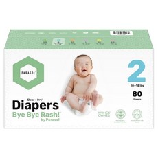 PARASOL Clear + DryTM 新科技水凝尿布 工藝升級版 2 4~8kg, S, 80片