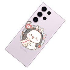 스페이스쉴드 맥세이프 갤럭시 투명 아크릴 메탈링 마그넷 S톡, 베리, 1개