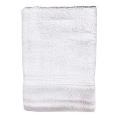 LIFE 來福牌 歐風典雅浴巾 76*152CM 750G 100%棉 台灣製, 白色, 1條