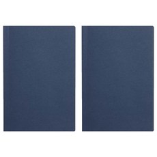 어프로치 노트 라이트 스탠다드 페이퍼 무지, 네이비, 2개