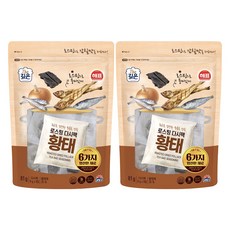 Haebio烘焙再烘烤明太魚乾 9入, 2個, 81g