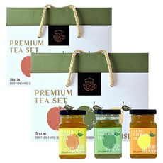 JEJU DAMUM 頂級茶 250g x 3種組合, 漢拏峰 + 青橘 + 唐柚茶, 2套
