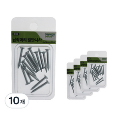 핸디맨 납작머리 일반나사 4 x 32 mm 15p, 10개