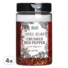 foodi 크러쉬드 레드페퍼, 100g, 4개