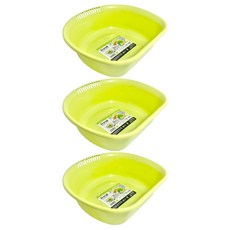 Sanada Seiko D型洗菜盆 D5549, 綠色, 3個