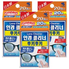 KOBAYASHI 小林製藥 NEO MEDICAL FukiFuki 眼鏡清潔濕巾 20片, 3個