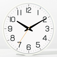 메르헨몬드 국산 마스터 인테리어 무소음 벽시계 30.5cm, 화이트