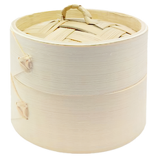 帶蓋竹蒸籠 871ml 90g, 10cm, 1個