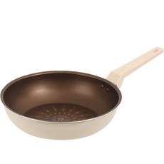 CooK&CooK IH爐適用Verona系列韓國產鈦塗層深炒鍋 乳白色, 28cm, 1個