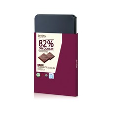 JeKiss 優質黑巧克力TIN 82%, 1個, 80g