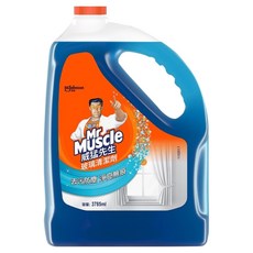 Mr Muscle 威猛先生 玻璃清潔劑，加侖桶裝，去污防塵，淨亮無痕, 3.785L, 1桶
