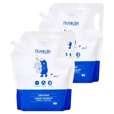 FRANKLIIN 유아용 세탁세제 리필, 1L, 2개