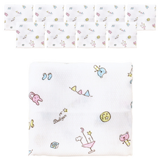 babyan 棉質印花手帕 10入