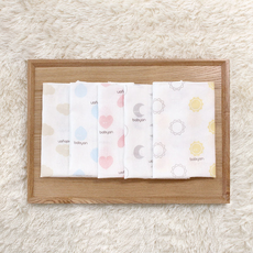 babyan 標誌壓花手帕5件組