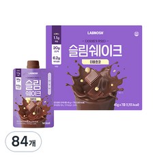 랩노쉬 슬림쉐이크 더블초코, 45g, 84개