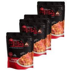 더다믐 김치부각 김칩스 매운김치전맛, 44g, 4개