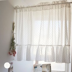 Cozy Cotton 牛奶色長版窗簾, 象牙白