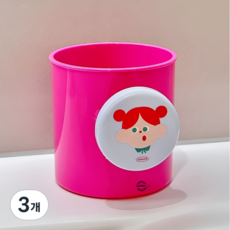 noooth 아우라팸 플라스틱 가족 양치컵, 딸, 3개