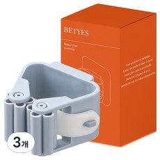 Betis優質清掃工具掛勾 4入, 3個, 灰色