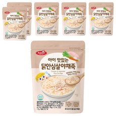 베베스트 아이 맛있는 닭안심살 야채죽, 닭고기, 6개, 150g