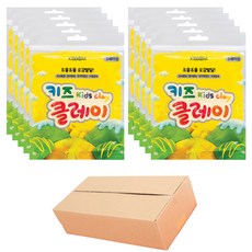 키뿜 키즈 클레이 10p, 노랑, 50g, 1세트