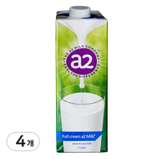 에이투밀크 단백질 우유, 1L, 4개