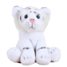 MINGLE'R Animal Cups 白虎絨毛娃娃, 13cm, 混合顏色