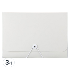 굿굿샵 A4 아코디언 파일 13칸 포켓, 화이트, 3개